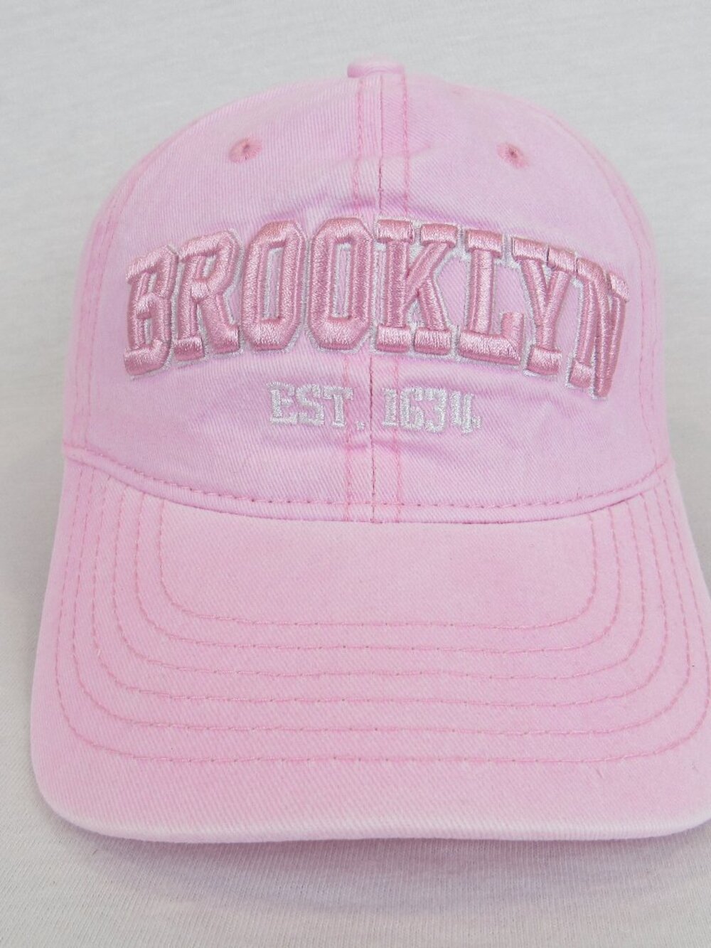 Brooklyn New York Wear N Run Women Pink Baseball Cap Embroidered Hat Adjustable